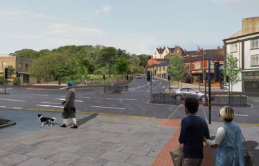 Artists impression of the new Ramsay Brow junction, part of the Workington Gateway Project.